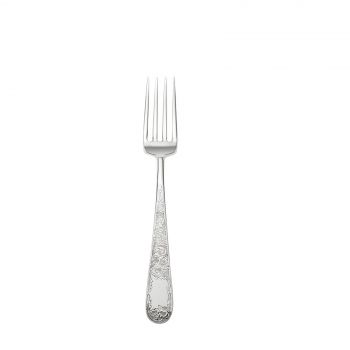 Serving Fork 18-Chrome, Stainless Engraved Handle, Make:Nara, IMPA Code:170151