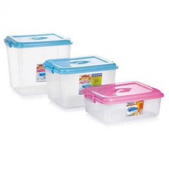 Food Storage Box Plastic, W/Cover 685X425X160Mm 36.2Ltr, Make: Aristo, IMPA: 172943