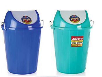 Garbage Can Plastic W/Cover, Large Round 35Ltr, Make: Aristo, IMPA: 174160