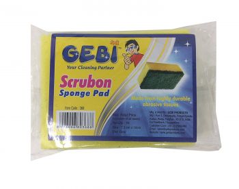 Scrub - On Sponge Pad (7.5 X 10 Cm), Make:Gebi, IMPA:174073