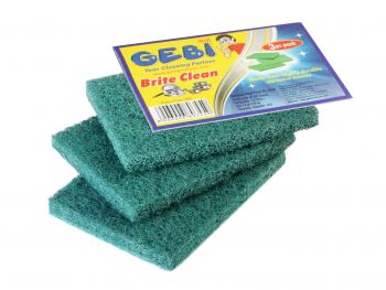 Brite Clean Scrub Pad (5 Piece Pack), Make:Gebi, IMPA:174075