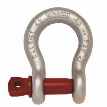 Shackle Bow Type Forged, Screw Pin G-209 Galv 7/8", Make:Crosby, IMPA:234169