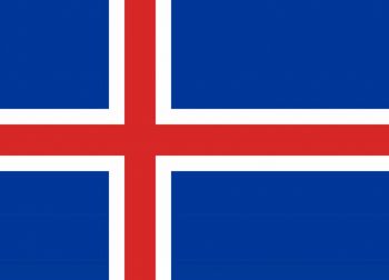 Merchant Flag 4'X 6' Bunting, Iceland, IMPA Code:371328