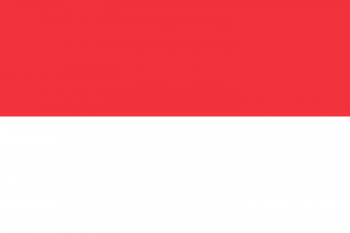 Merchant Flag 4'X 6' Bunting, Indonesia, IMPA Code:371330