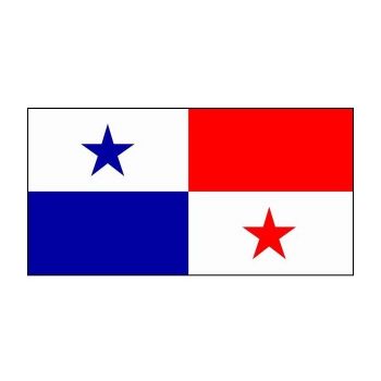 Flag National 4'X 6' Bunting, Panama, IMPA Code:371354