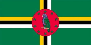 Flag National 4'X 6' Bunting, Dominica (Commonwealth Of), Make:Nautilus, IMPA Code:371114