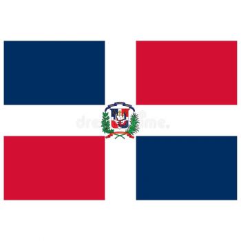 Flag National 4'X 6' Bunting, Dominican Republic, Make:Nautilus, IMPA Code:371115