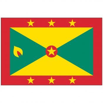 Flag National 4'X 6' Bunting, Grenada, Make:Nautilus, IMPA Code:371119