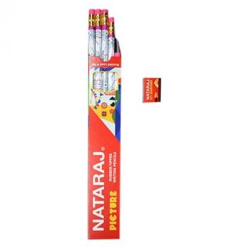 Pencil For Carpenter Use 3B, With Rubber Tip, Make:Natraj, IMPA Code:470516