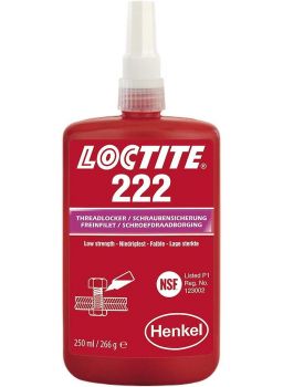 Glue Threadlocker, 222 Low Strength 250Ml, Make:Loctite, IMPA:812781