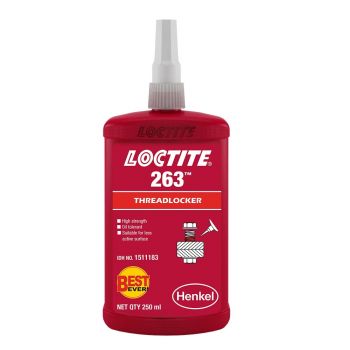 Glue Threadlocker Red, 263 250Ml, Make:Loctite, IMPA:812847