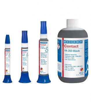 Adhesive Contact Cyanoacrylate, Weicon Va 250 Black 30Grm, IMPA Code:815258