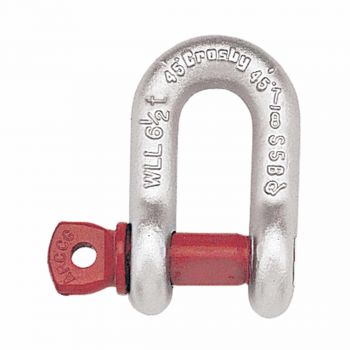 Shackle Straight Forged, Screw Pin G-210 Galv 1/4 Inch, Make:Crosby, IMPA:234101