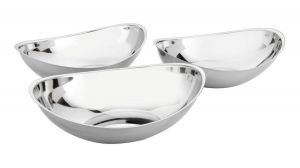 Vegetable Bowl Oval, Stainless Steel 200X135Mm, IMPA Code:170906