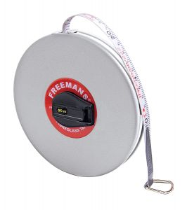 Tape Measuring Steel, With Metal Case 30Mtr, 13 Mm Width, Make:Freemans, Type:Leatherette, IMPA Code:650843
