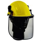 Helmet Safety W/Visor, Nonvented  Yellow, Make:Heapro, IMPA Code:310329