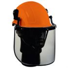 Helmet Safety W/Visor, Nonvented Orange, Make:Heapro, IMPA Code:310331