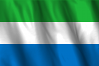 Flag National 4'X 6' Bunting, Sierra Leone, Make:Nautilus, IMPA Code:371167