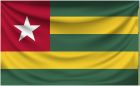 Flag National 4'X 6' Bunting, Togo, Make:Nautilus, IMPA Code:371170