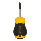Screwdriver Plastic Handle, Non-Insulate Phillips #2 38Mm (Stubby), Make:Stanley, Type:STMT60808-8
