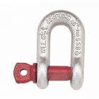 Shackle Straight Type Forged, Screw Pin Alloy G-209A Galv 7/16", Make:Crosby